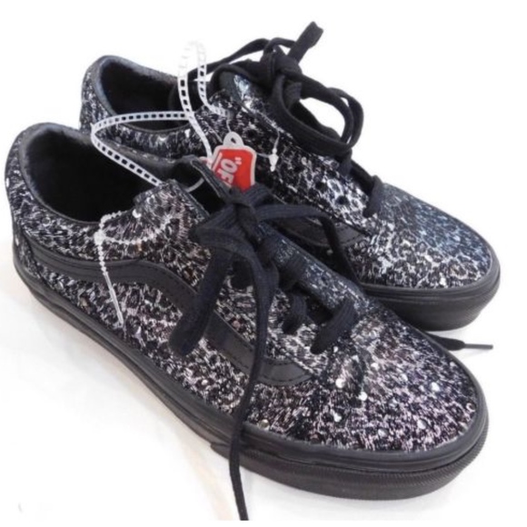 black leopard print vans